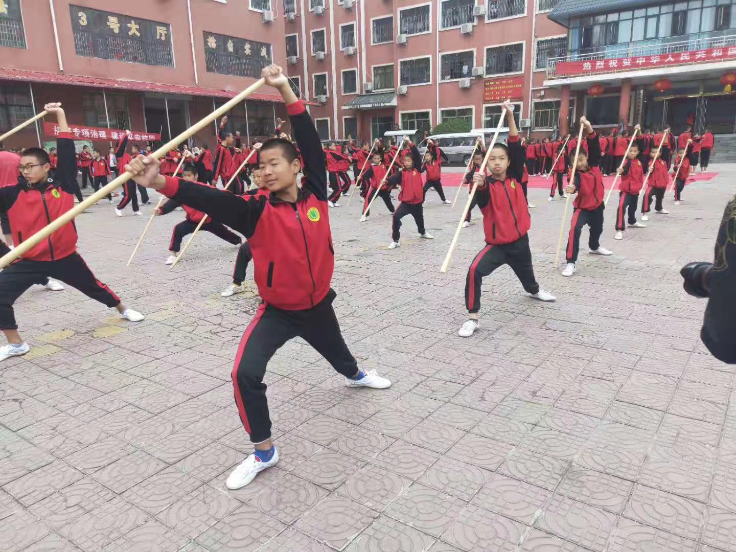 在嵩山少林寺武校